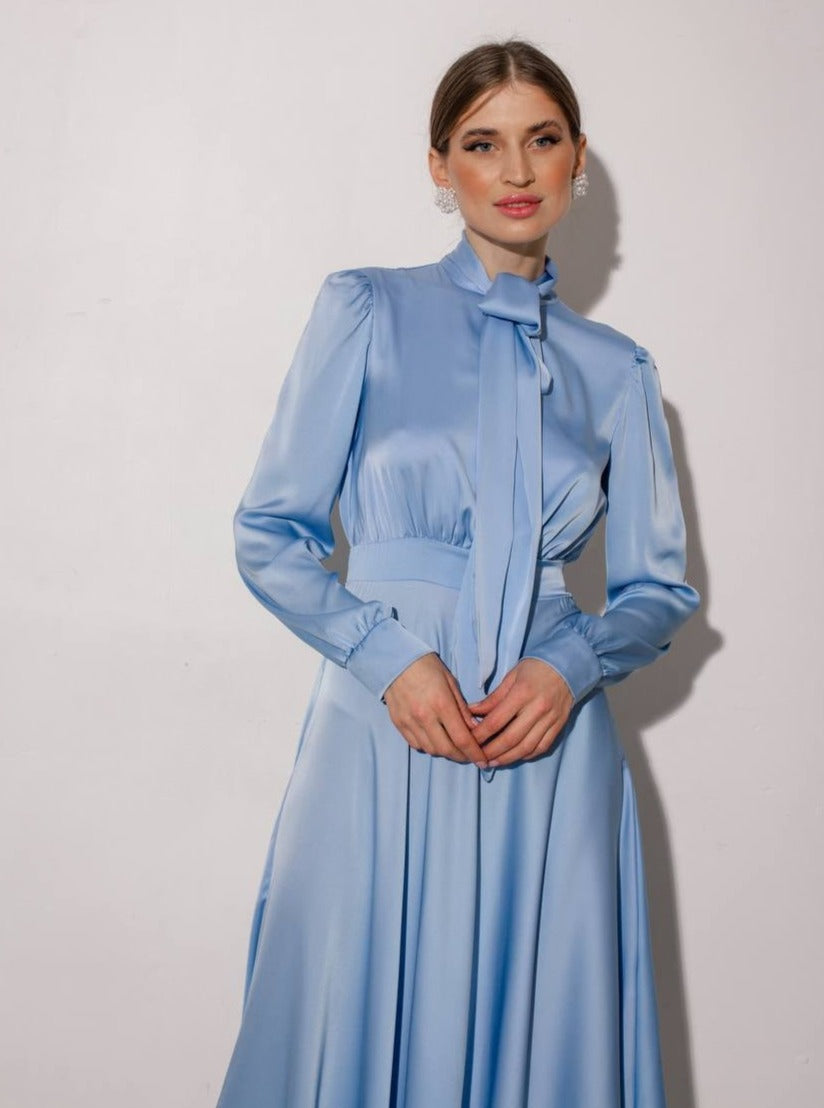 Elegant Armani Silk Long Sleeve Dress ...